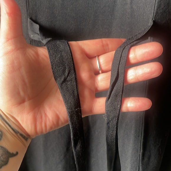 Vintage Scarlett long sleeve zip up mini dress with shoulder pads - Picture 7 of 7